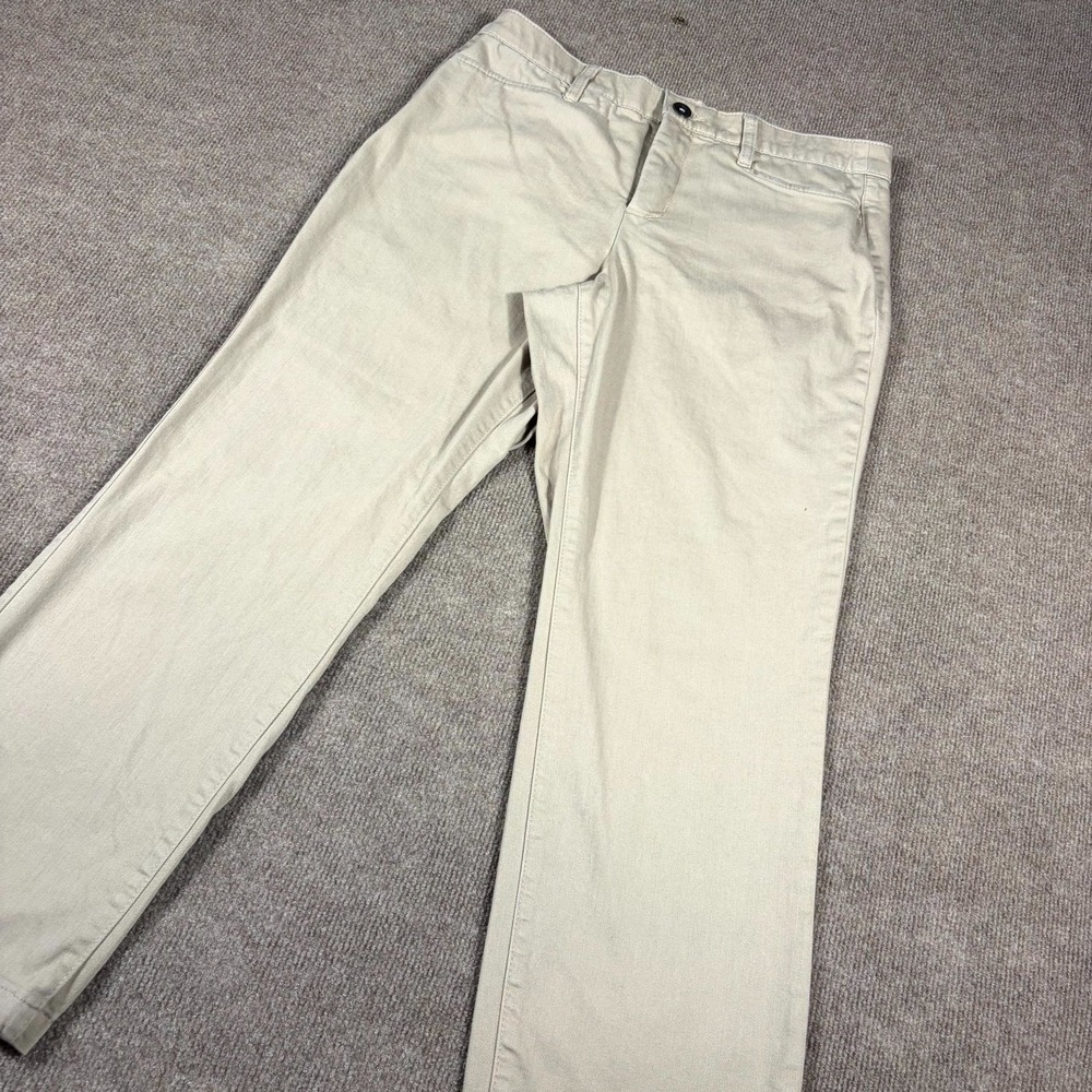 Christopher & Banks Ankle Pants Womens 6 Beige Signature Slimming Straight Leg